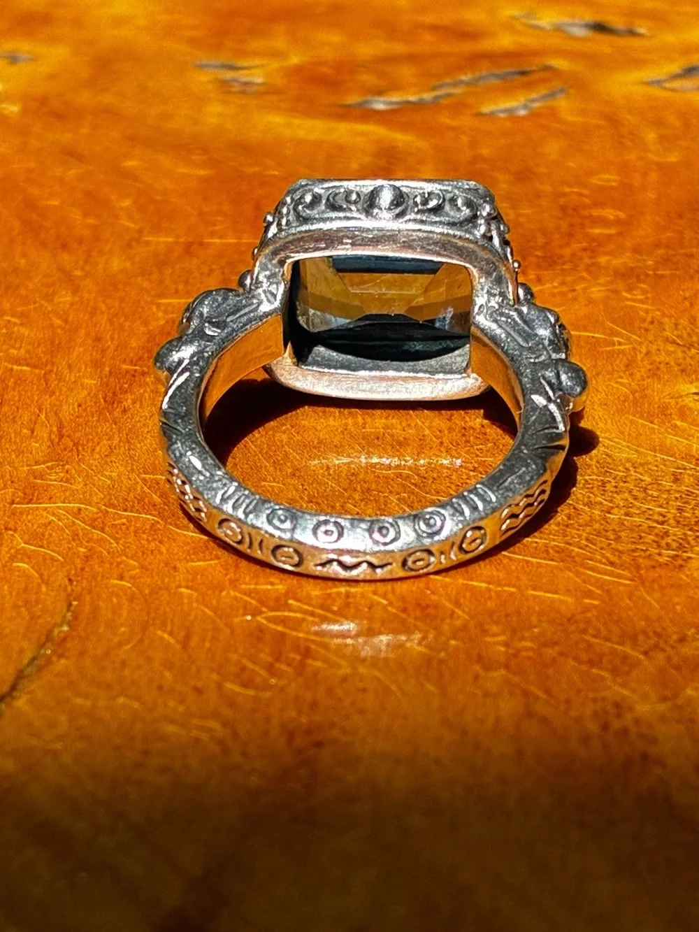 Blue Topaz Sterling Silver Ring - Classic Women's Statement